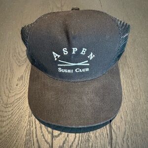 Stampd Aspen Sushi Club Snap Back Trucker Hat USED